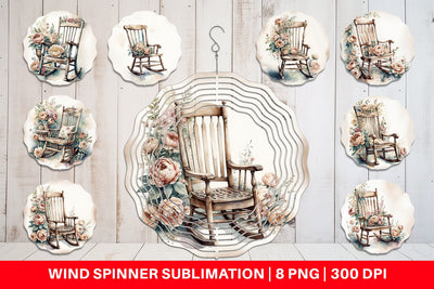 Wind Spinner Rocking Chair Sublimation artnoy 