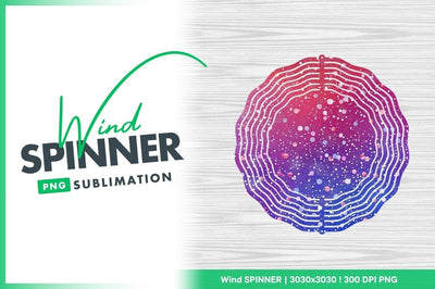 Wind spinner round design space galaxy pattern Sublimation Regulrcrative 