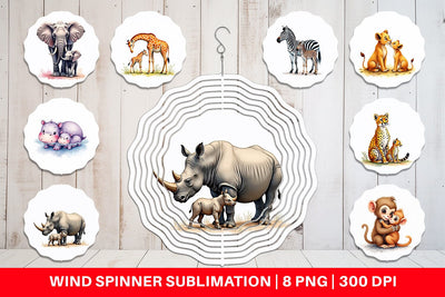 Wind Spinner Safari Love Sublimation artnoy 