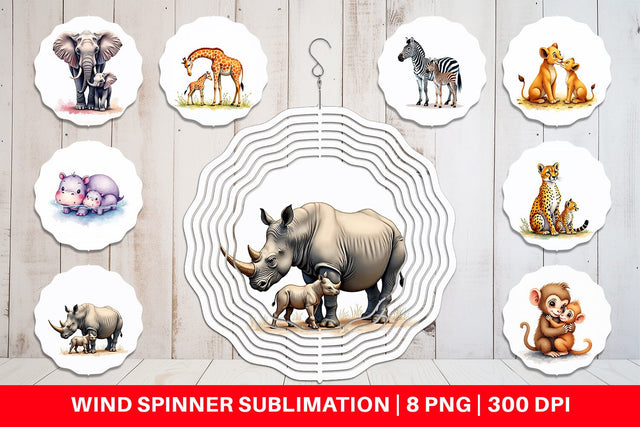 Wind Spinner Safari Love Sublimation artnoy 
