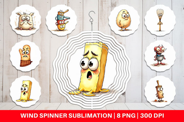 Wind Spinner Sarcastic Baking Day Sublimation artnoy 