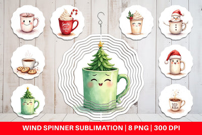 Wind Spinner Sarcastic Coffee Sublimation artnoy 