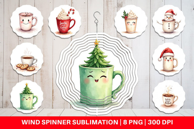 Wind Spinner Sarcastic Coffee Sublimation artnoy 