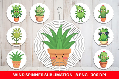 Wind Spinner Sarcastic Houseplants Sublimation artnoy 