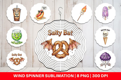 Wind Spinner Sarcastic Spooky Summer Snacks Sublimation artnoy 