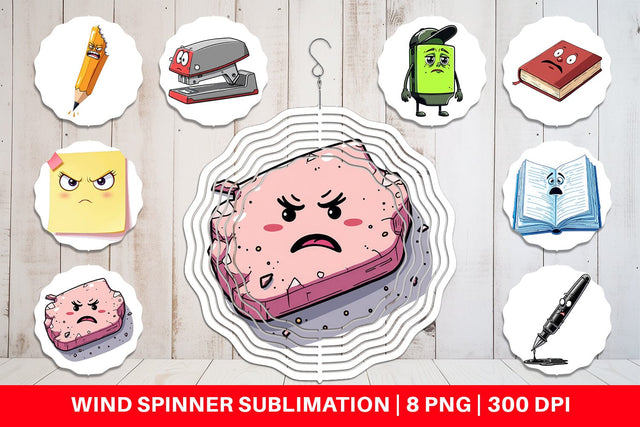 Wind Spinner Sarcastic Study Buddies Sublimation artnoy 