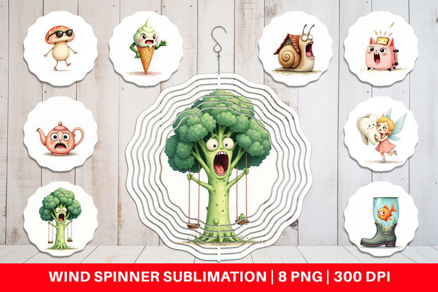Wind Spinner Sarcastic Surreal Cuties Sublimation artnoy 