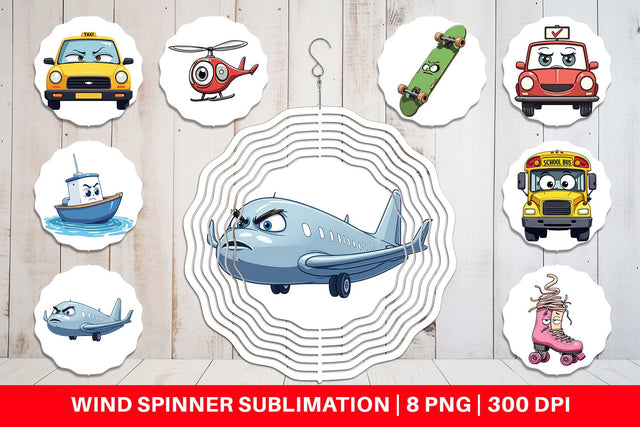 Wind Spinner Sarcastic Transport Squad Sublimation artnoy 