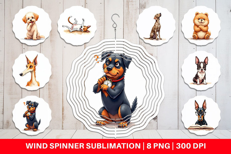 Wind Spinner Sass & Side-Eye Judgmental Dog Sublimation artnoy 