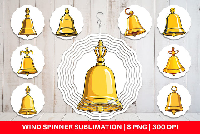 Wind Spinner School Bell Sublimation artnoy 