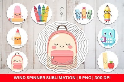 Wind Spinner School Buddies Sublimation artnoy 
