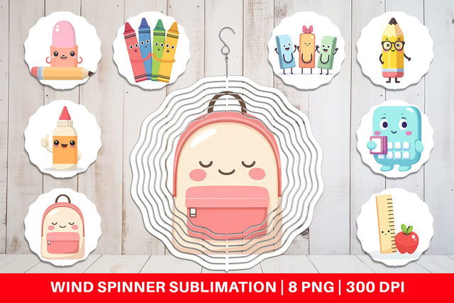 Wind Spinner School Buddies Sublimation artnoy 
