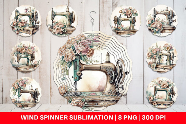 Wind Spinner Sewing Machine Sublimation artnoy 