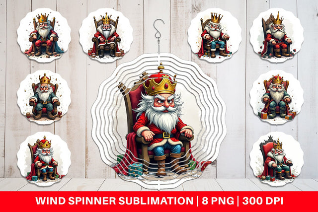 Wind Spinner Shattered Nutcracker King Sublimation artnoy 