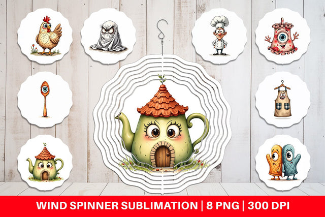 Wind Spinner Skeptical Linens Sublimation artnoy 
