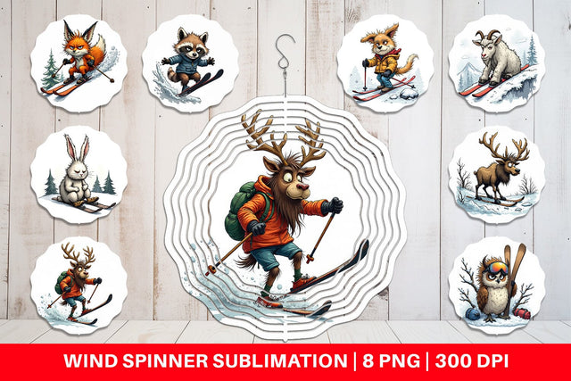 Wind Spinner Ski Grumps Sublimation artnoy 