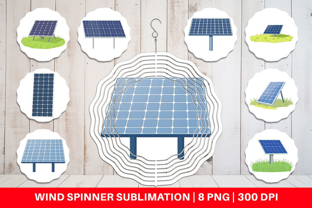 Wind Spinner Solar Panel Sublimation artnoy 