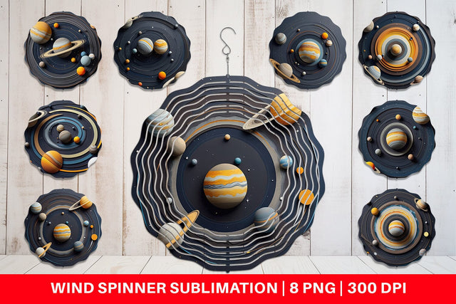 Wind Spinner Solar System Sublimation artnoy 