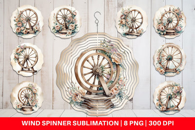 Wind Spinner Spinning Wheel Sublimation artnoy 
