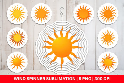 Wind Spinner Spiral Sun Sublimation artnoy 