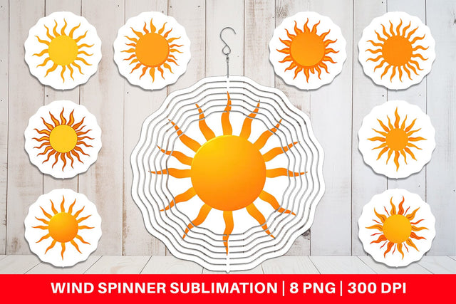Wind Spinner Spiral Sun Sublimation artnoy 