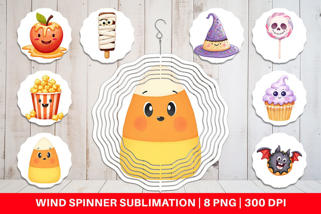 Wind Spinner Spooky Sweet Treats Sublimation artnoy 