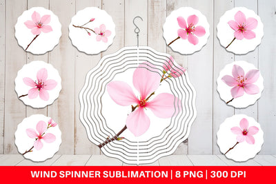 Wind Spinner Spring Blossom Sublimation artnoy 