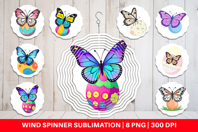 Wind Spinner Spring Butterfly Sublimation artnoy 
