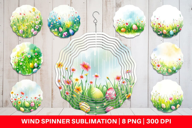 Wind Spinner Spring Meadow Sublimation artnoy 