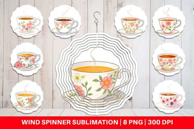 Wind Spinner Spring Tea Sublimation artnoy 