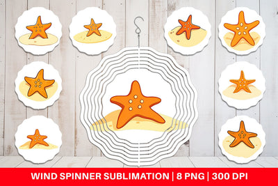 Wind Spinner Starfish Sublimation artnoy 