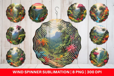 Wind Spinner Summer Jungle Sublimation artnoy 