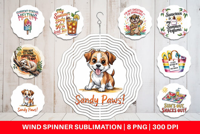 Wind Spinner Summer Quote Sublimation artnoy 