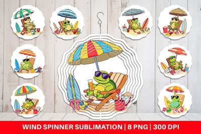 Wind Spinner Summer Turtle Sublimation artnoy 