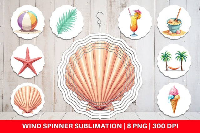 Wind Spinner Summer Vibes Sublimation artnoy 