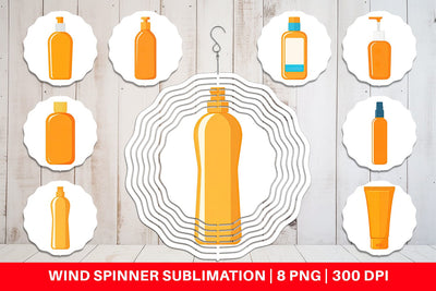 Wind Spinner Sunblock Bottle Sublimation artnoy 