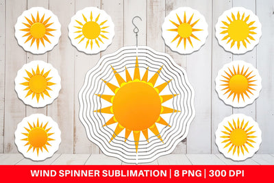 Wind Spinner Sunburst Sublimation artnoy 