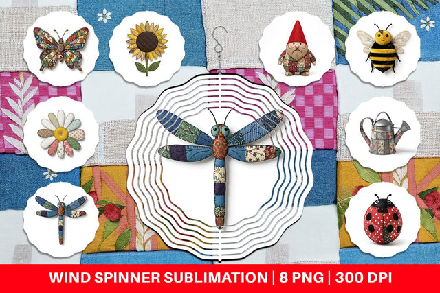 Wind Spinner Sunny Meadow Fabric Sublimation artnoy 