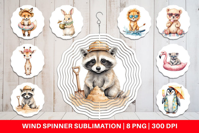 Wind Spinner Sunny Season Friends Sublimation artnoy 