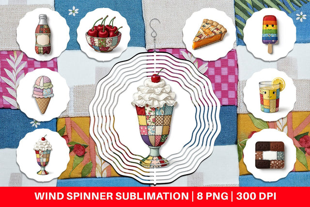 Wind Spinner Sweet Chilled Summer Stitches Sublimation artnoy 