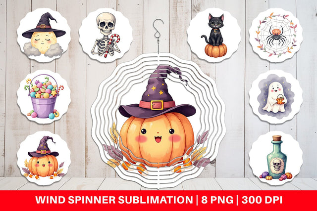 Wind Spinner Sweet Spooky Pastels Sublimation artnoy 