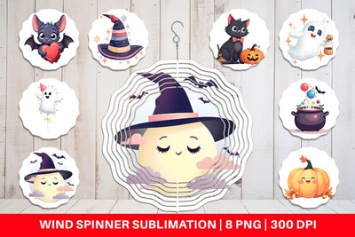 Wind Spinner Sweet Spooky Pastels Sublimation artnoy 