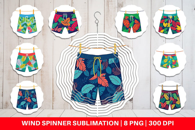 Wind Spinner Swim Trunks Sublimation artnoy 