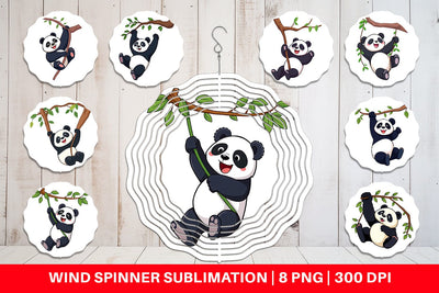 Wind Spinner Swing Panda Sublimation artnoy 