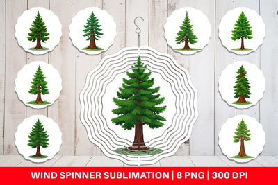 Wind Spinner Tall Pine Sublimation artnoy 