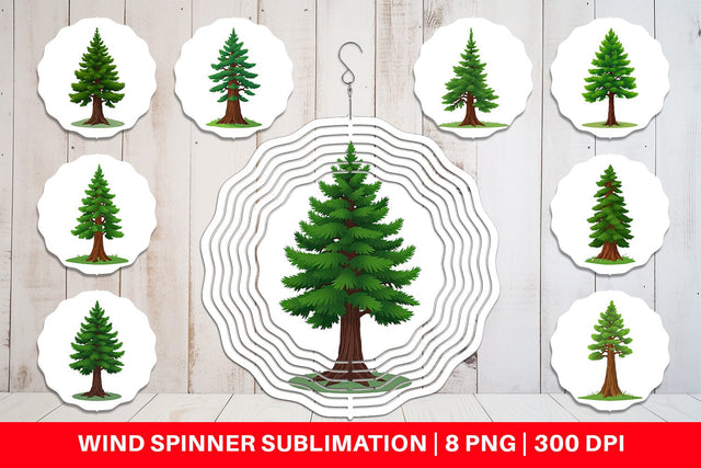 Wind Spinner Tall Pine Sublimation artnoy 