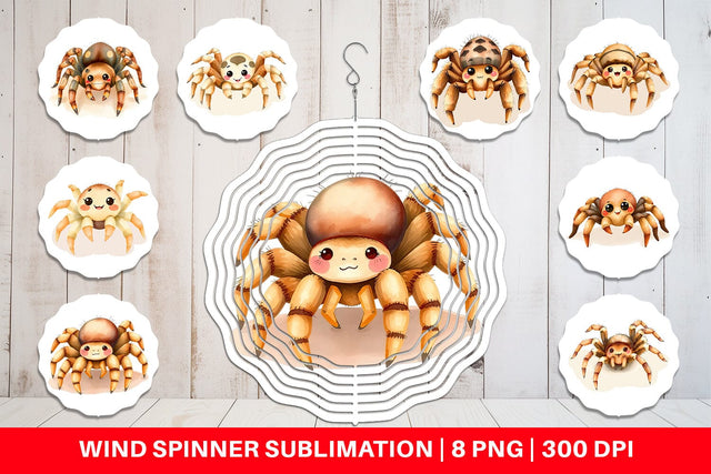 Wind Spinner Tarantula Wildlife Sublimation artnoy 