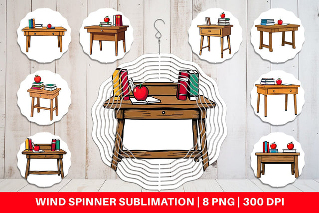 Wind Spinner Teacher Desk Sublimation artnoy 