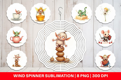 Wind Spinner Tiny Fantasy Trouble Sublimation artnoy 
