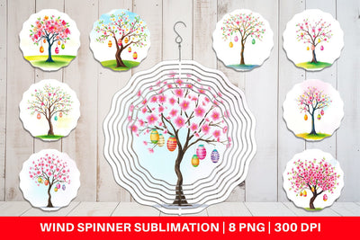 Wind Spinner Tree with Eggs Sublimation artnoy 